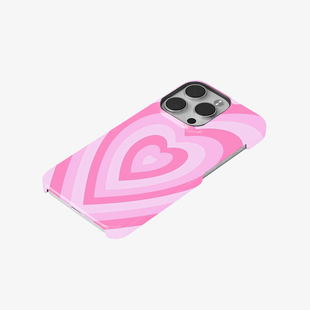 Y2K Pink Hearts Phone Case