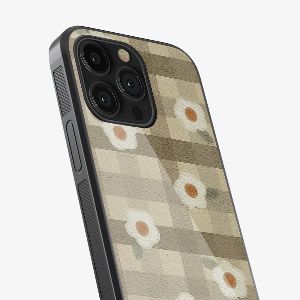 Checkered Flower Phone Case