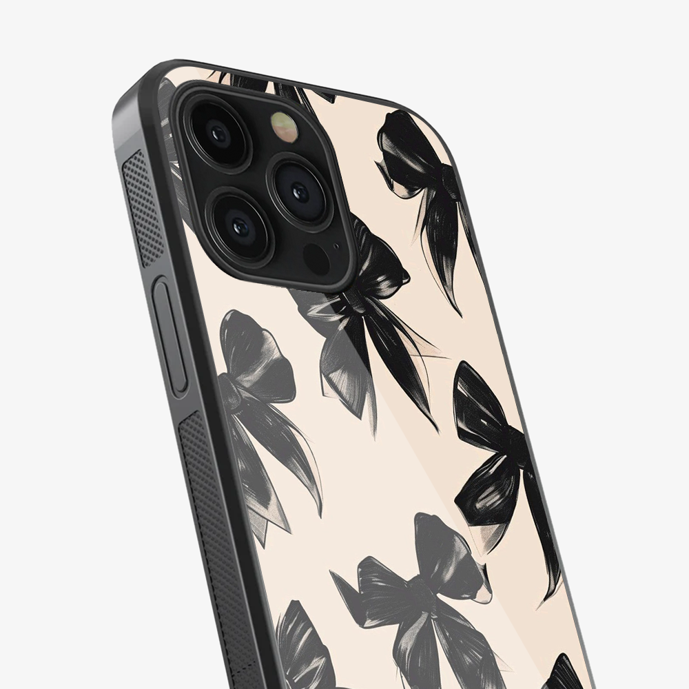 Coquette Black Bow Phone Case