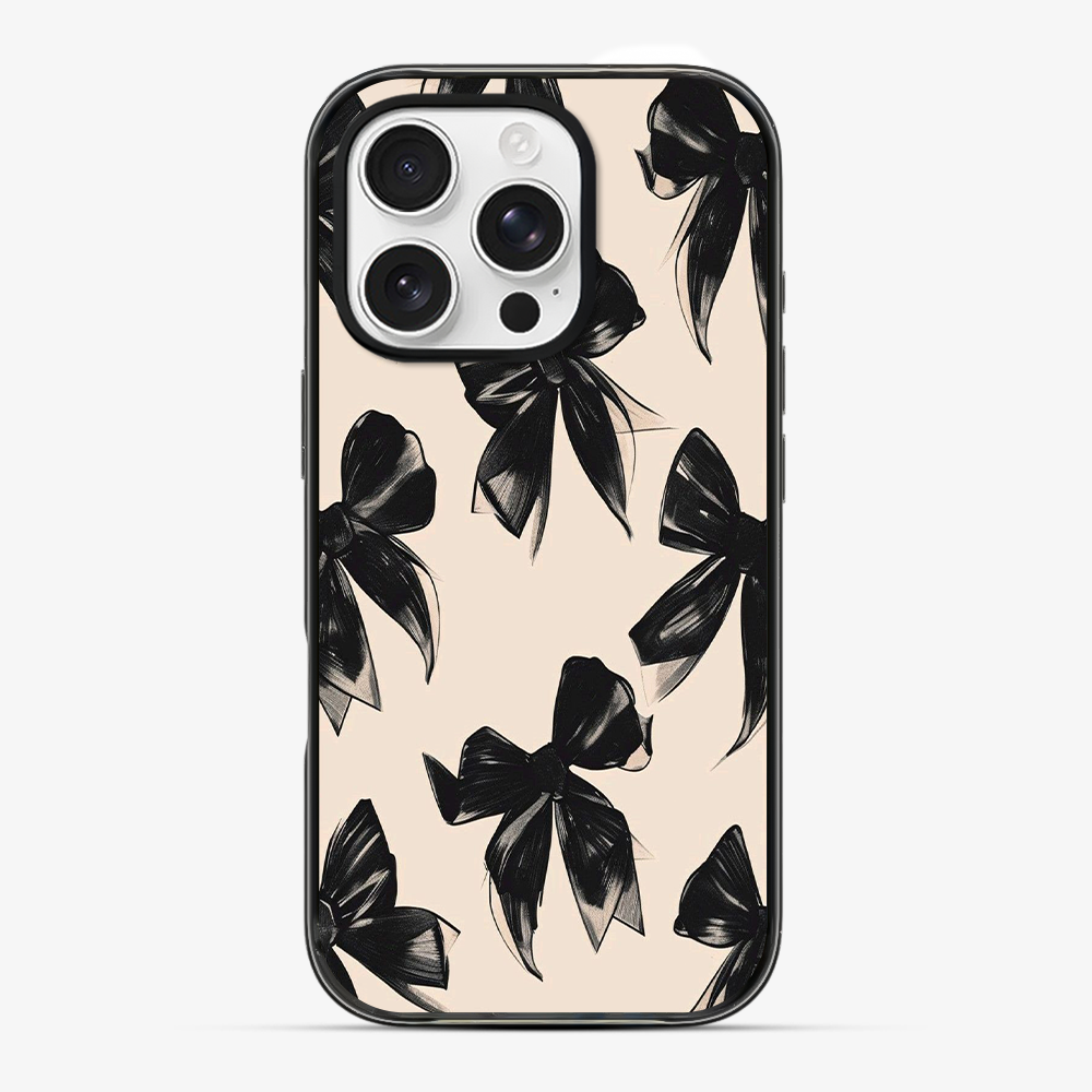 Coquette Black Bow Phone Case