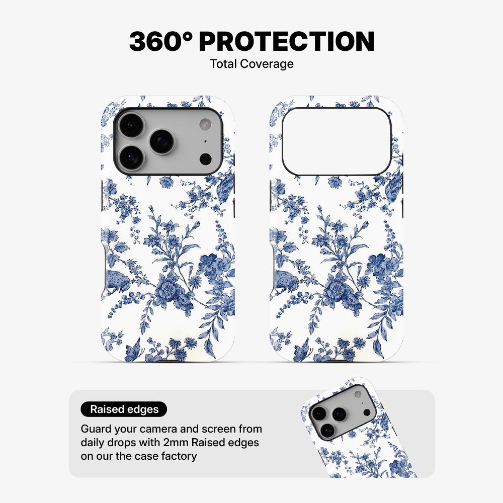 Blue Flowers Phone Case