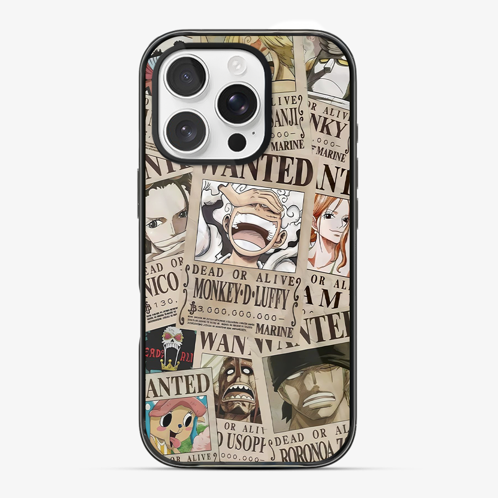 Wanted One Piece Luffy Anime Phone Case