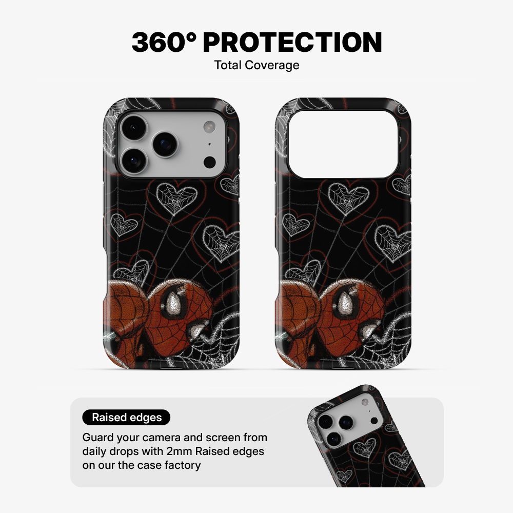 Spiderman Web-Heart Phone Case