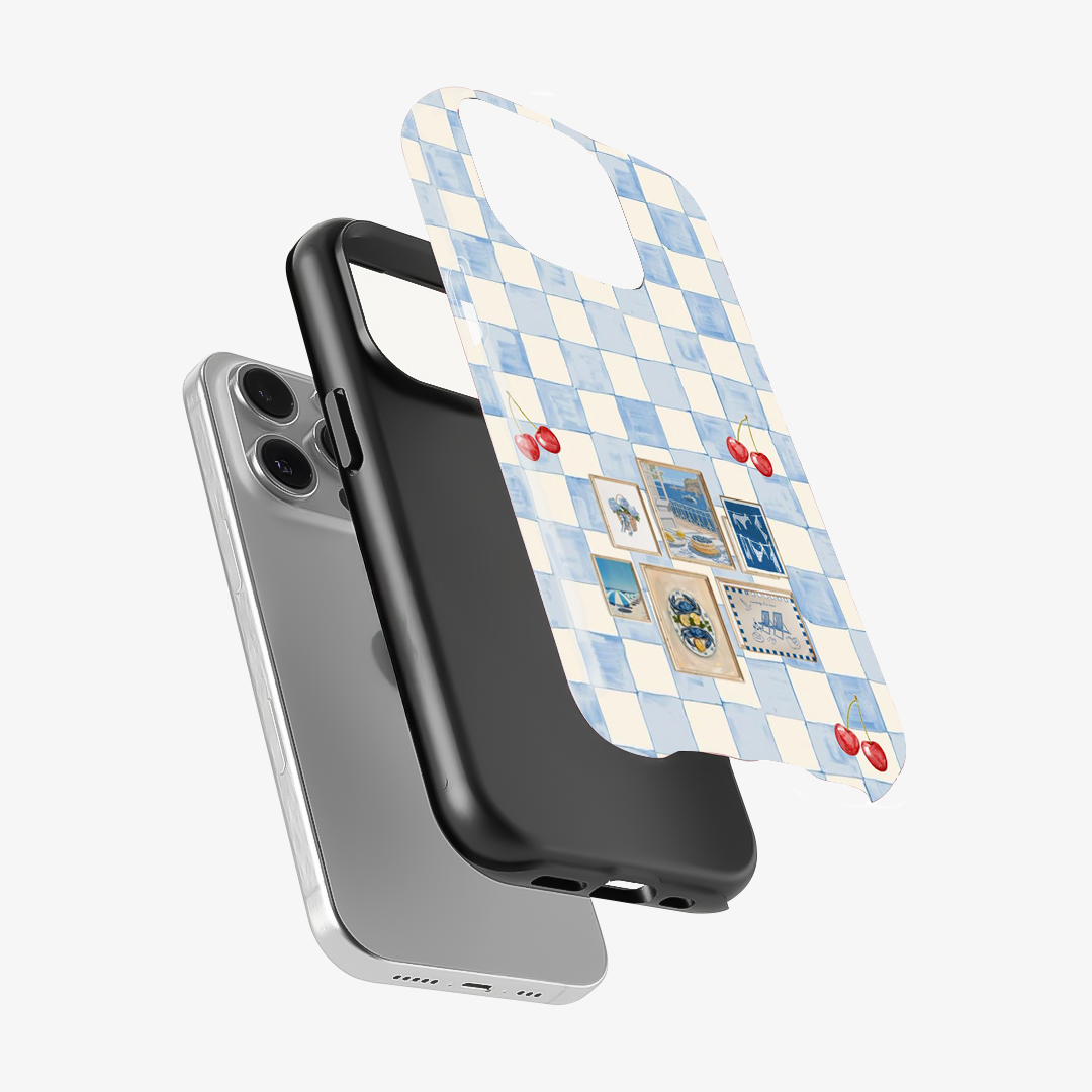 Sea Side Checker Phone Case