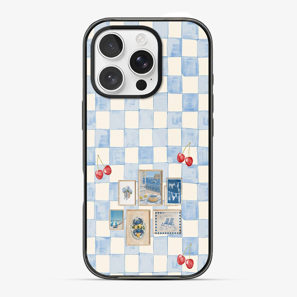 Sea Side Checker Phone Case