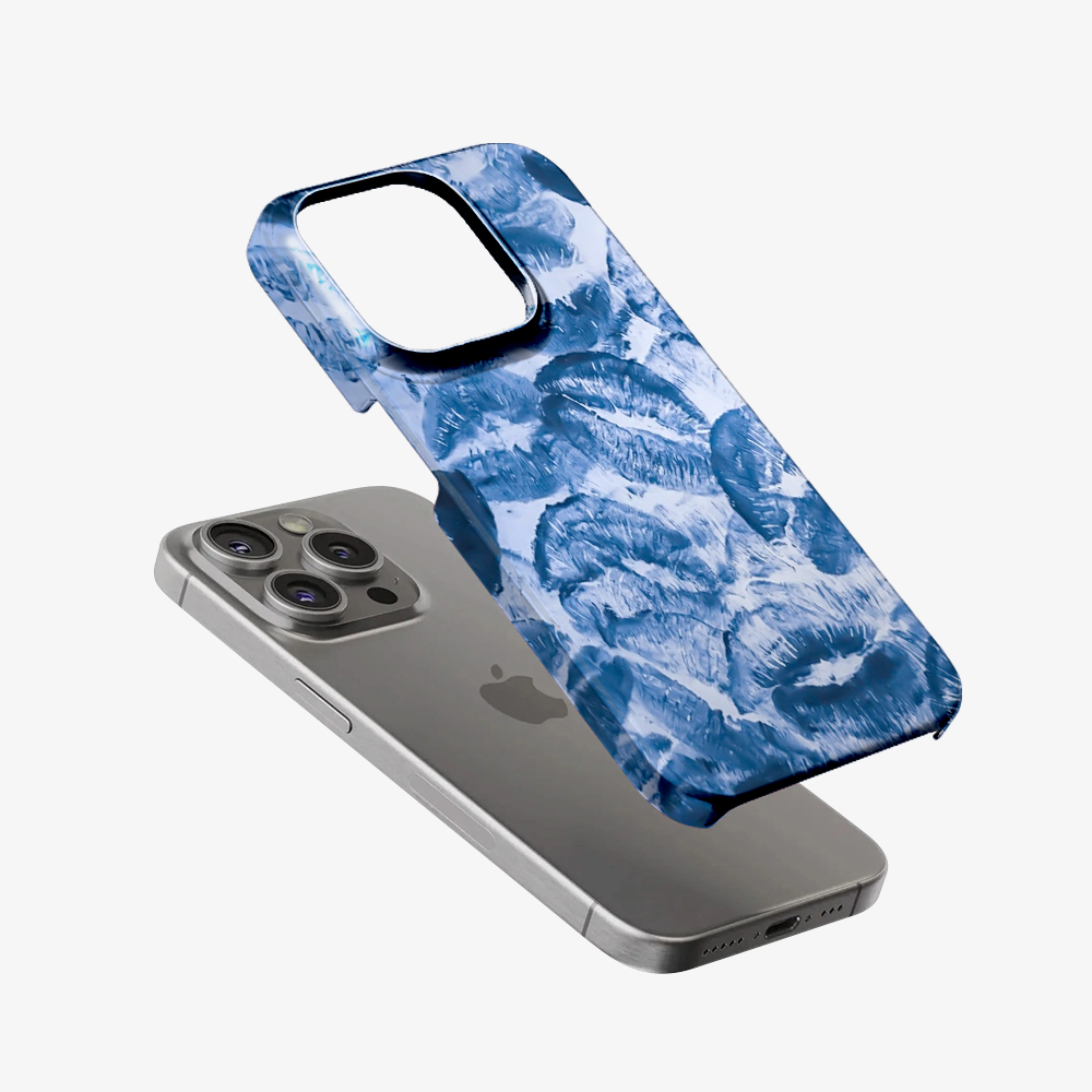 Blue Lips Pattern Phone Case