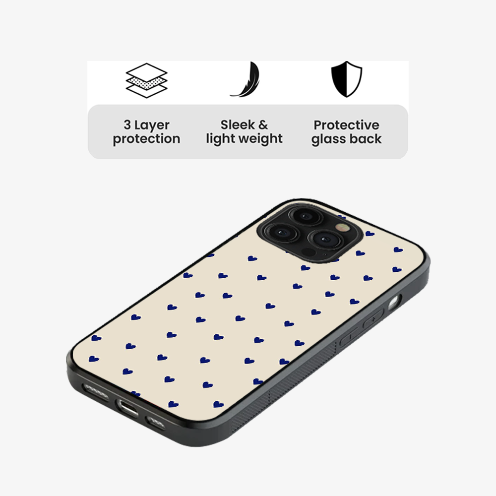 Blue Multiple Heart's Phone Case