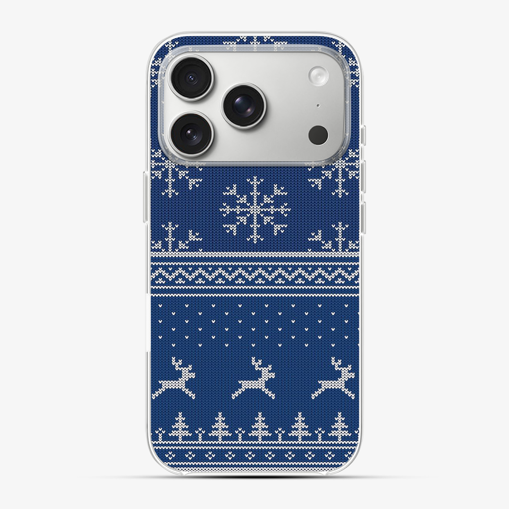 Christmas Navy Snowflake Phone Case