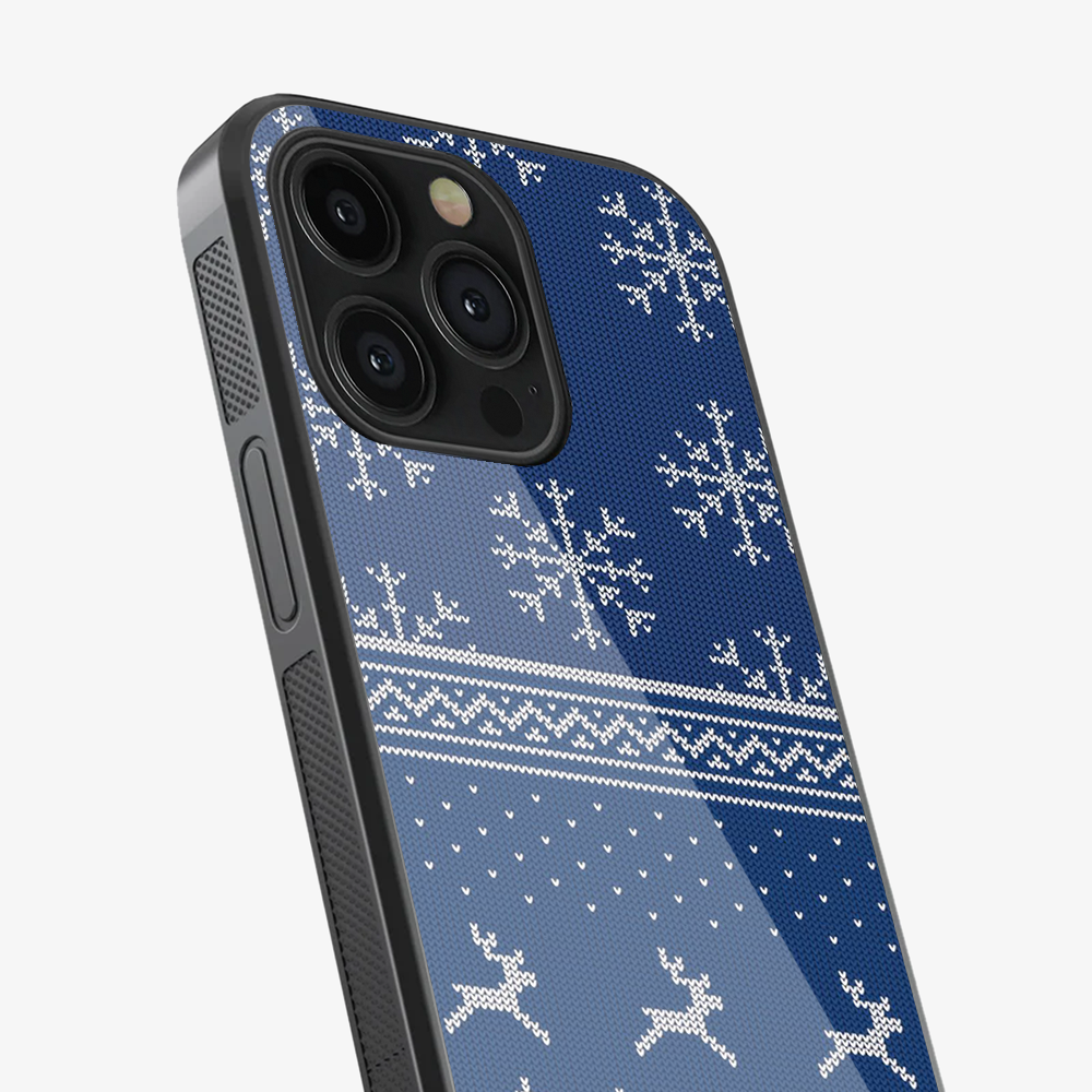 Christmas Navy Snowflake Phone Case