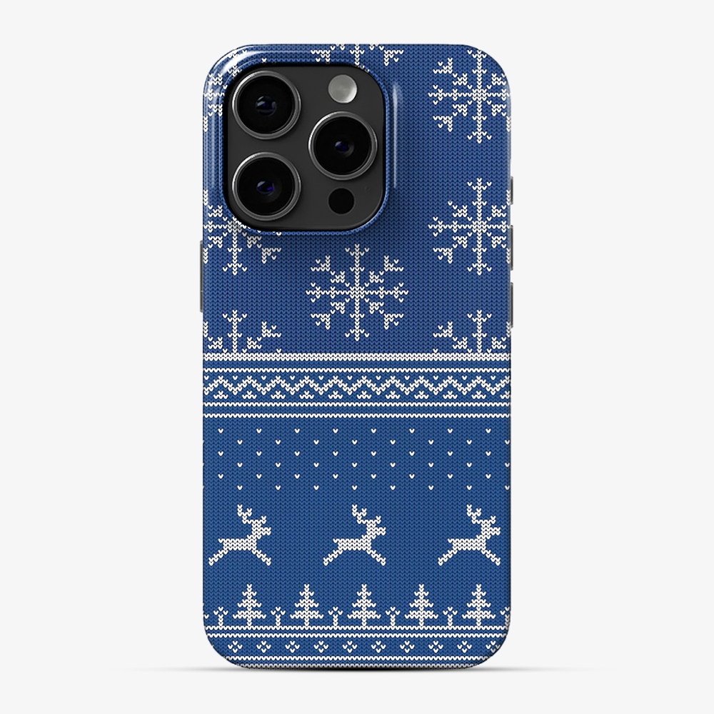 Christmas Navy Snowflake Phone Case