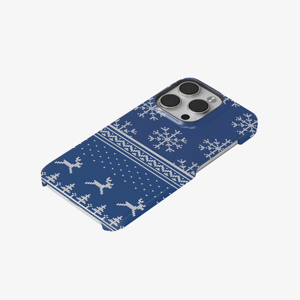 Christmas Navy Snowflake Phone Case