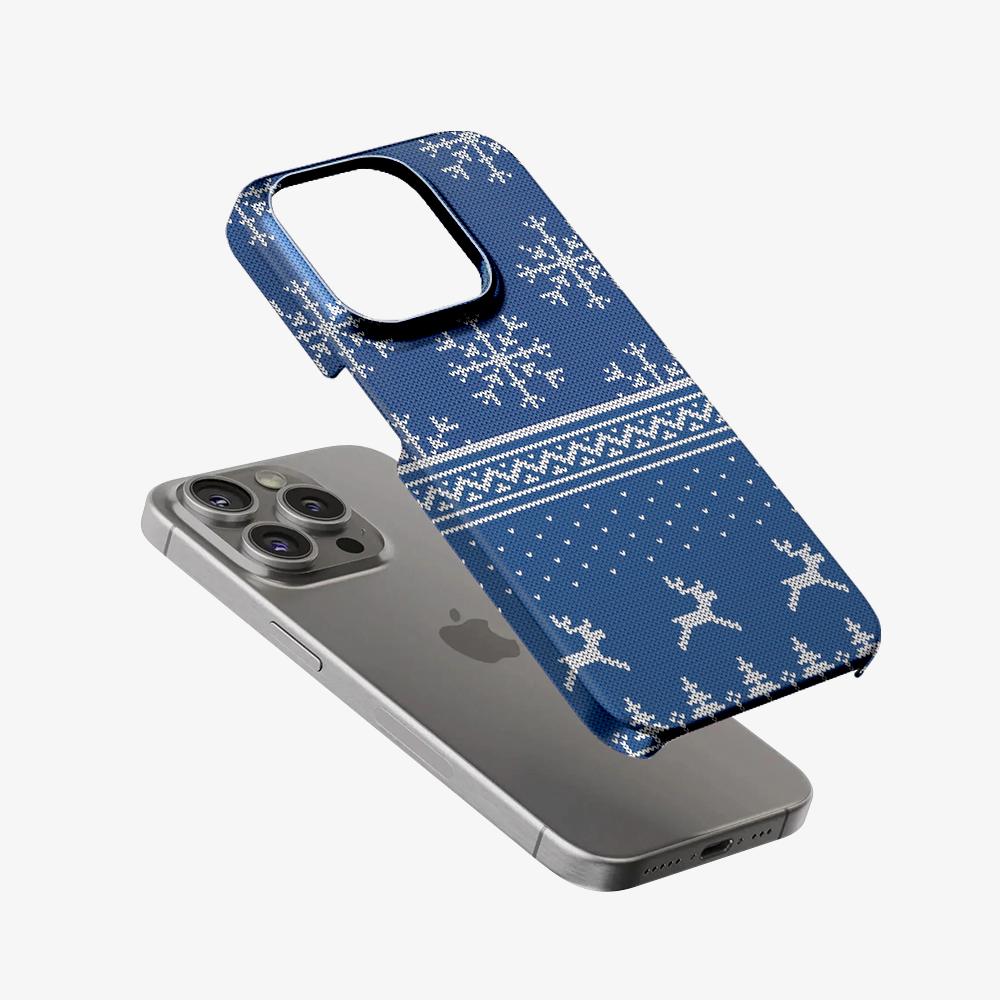Christmas Navy Snowflake Phone Case