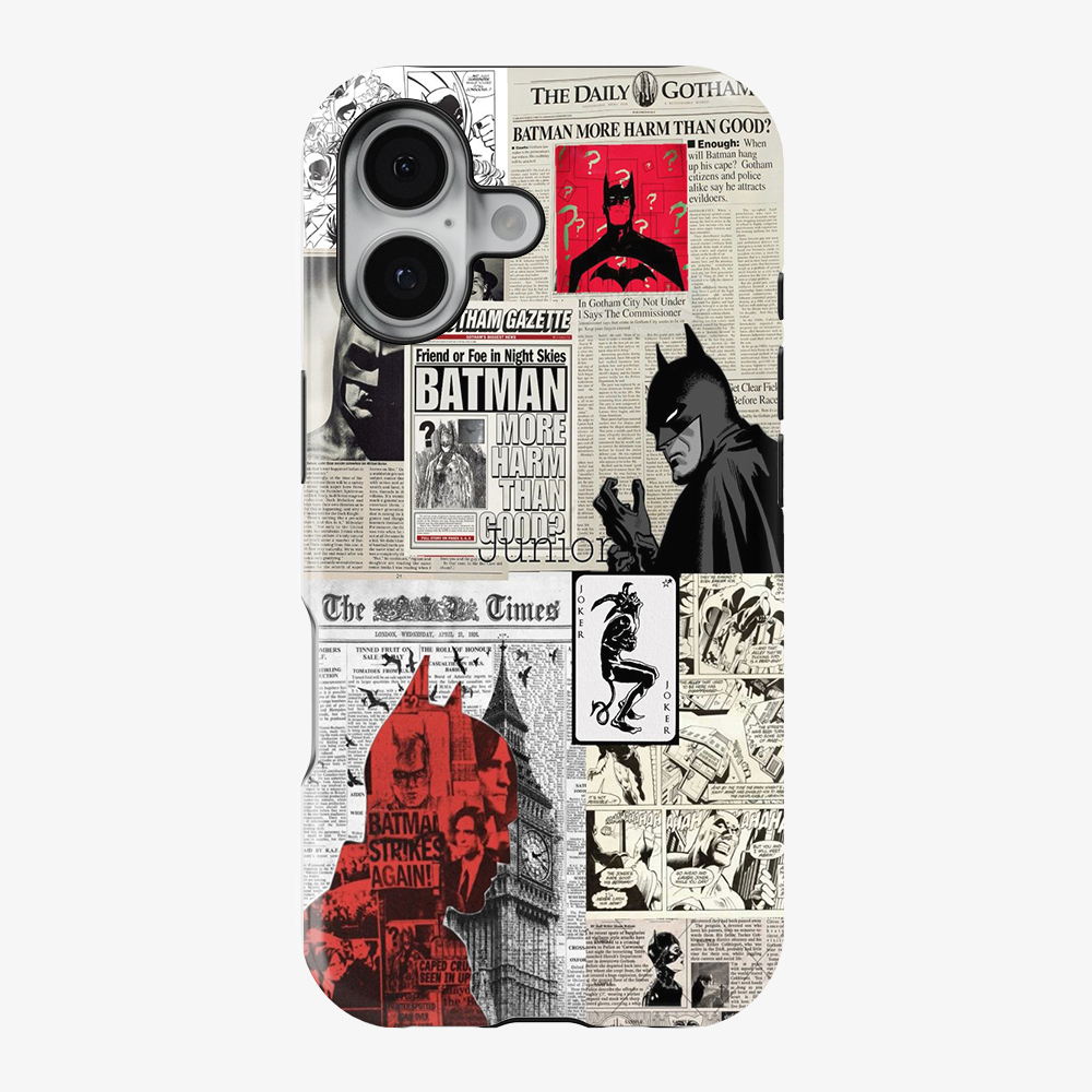 Batman Newspaper Phone Case