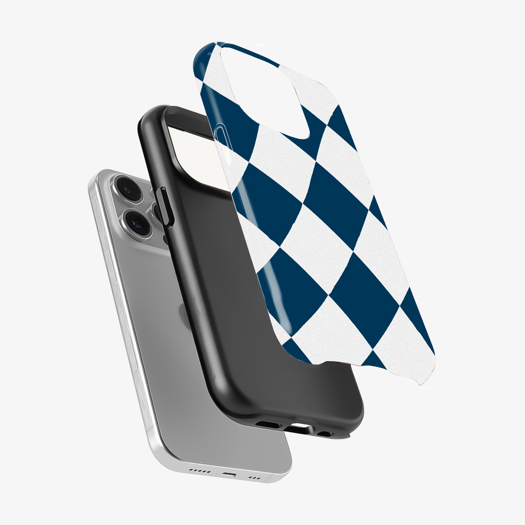 Blue & White Checkered Phone Case