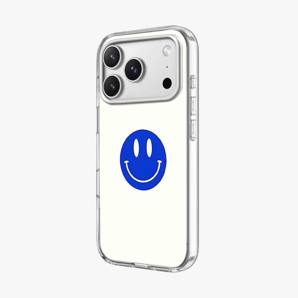Blue Smiley Phone Case