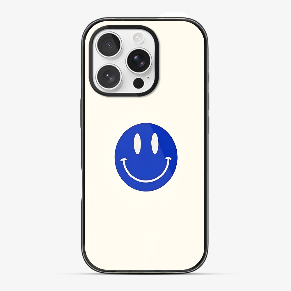 Blue Smiley Phone Case