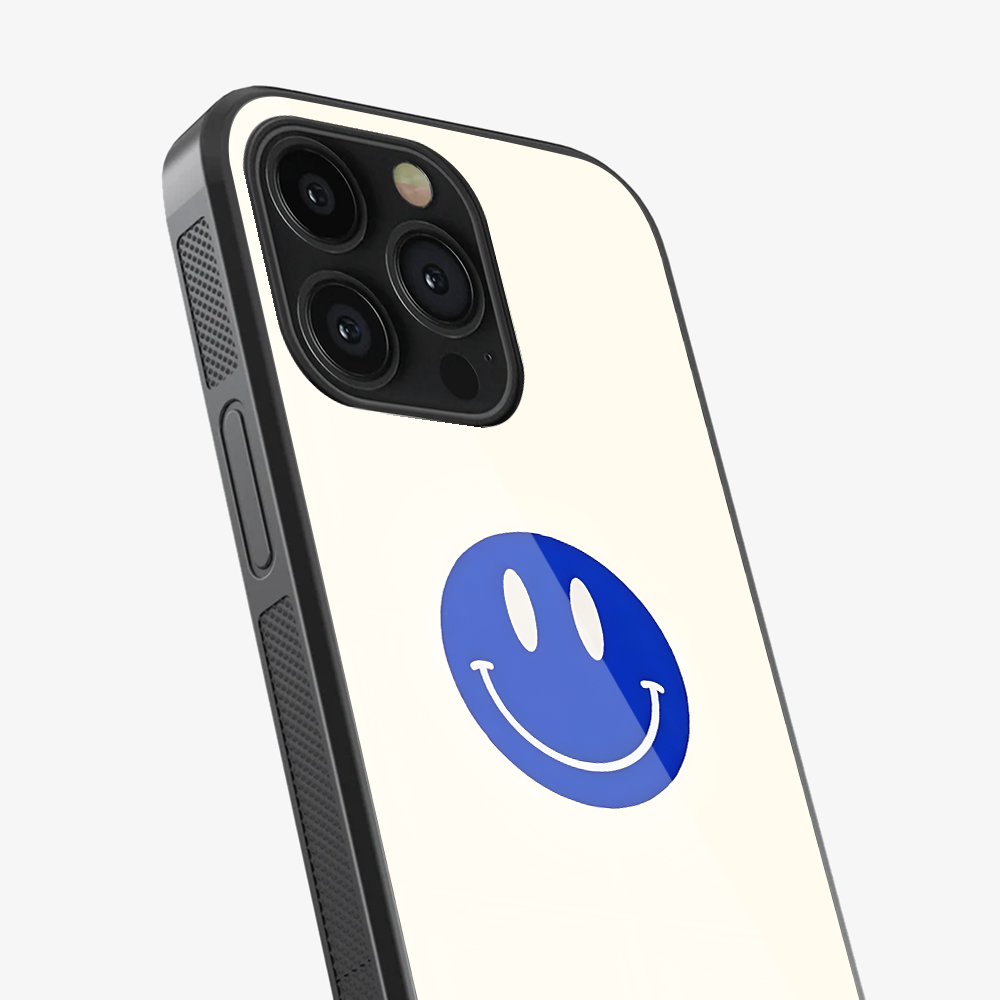 Blue Smiley Phone Case