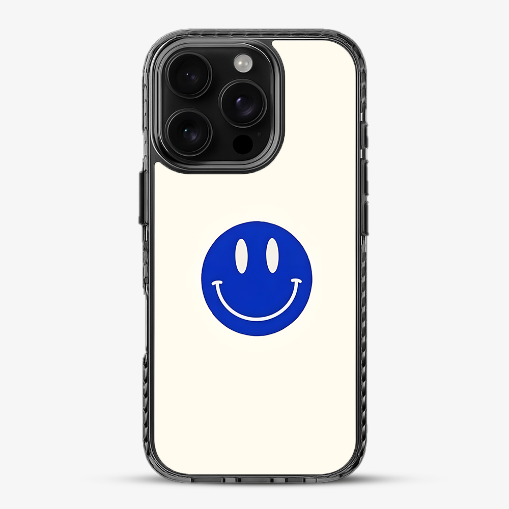 Blue Smiley Phone Case