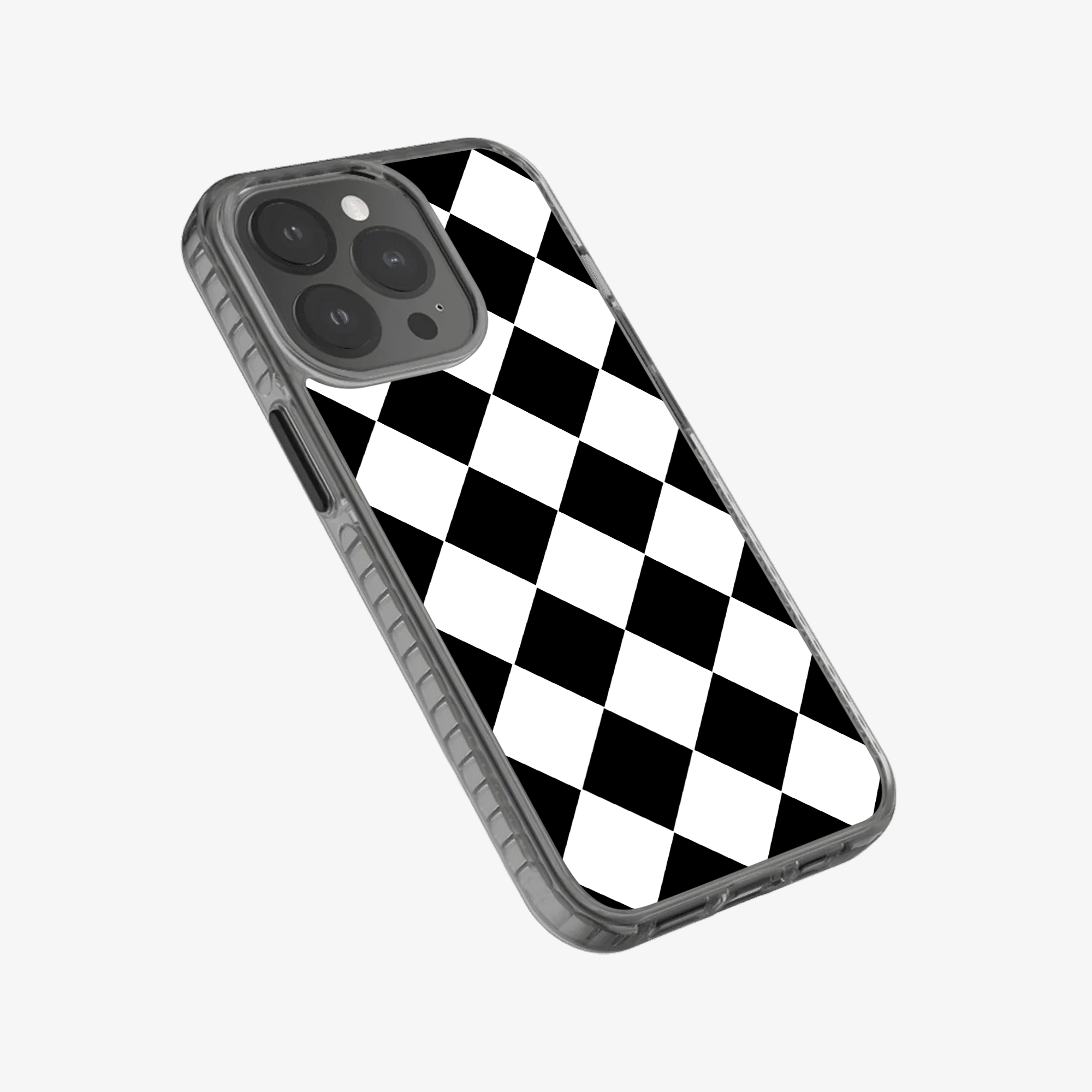 Black Checkered Phone Case