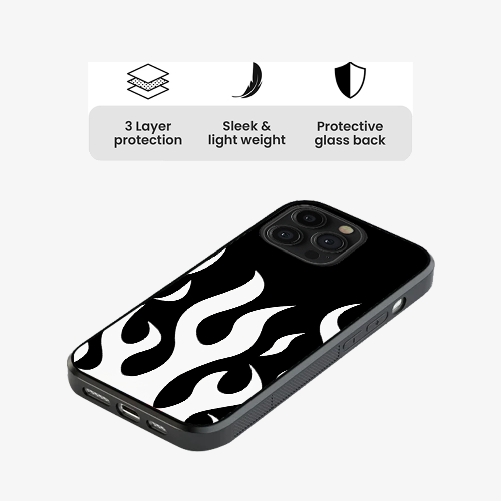 Flame Phone Case | White