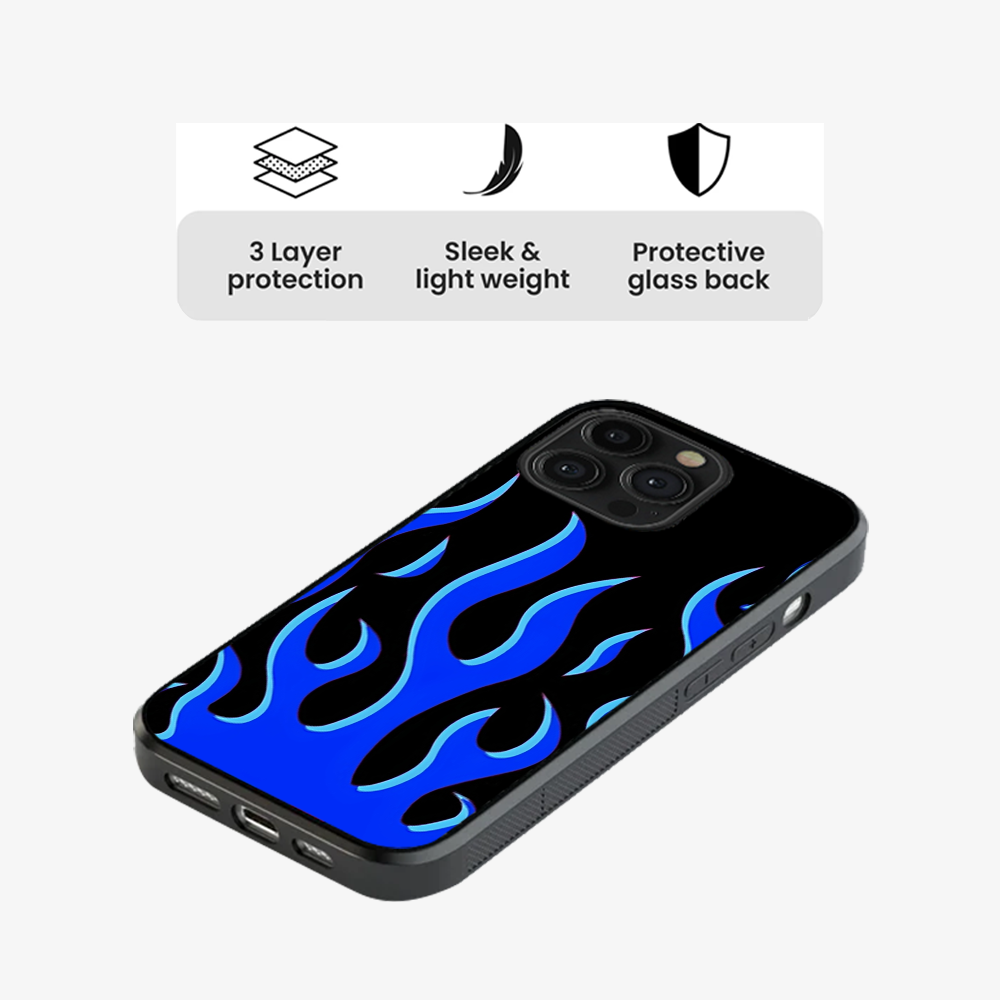 Flame Phone Case | Blue