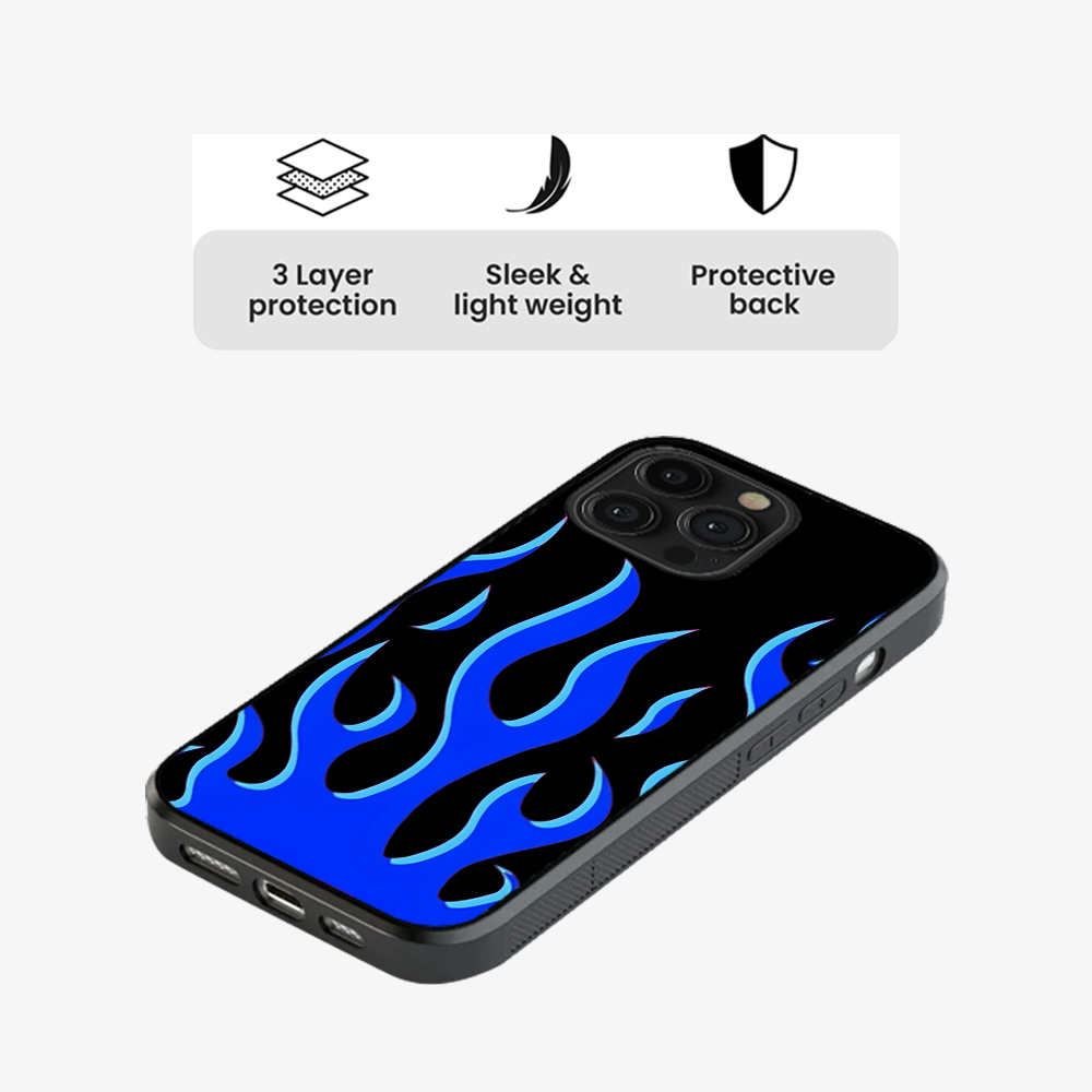 Flame Phone Case | Blue