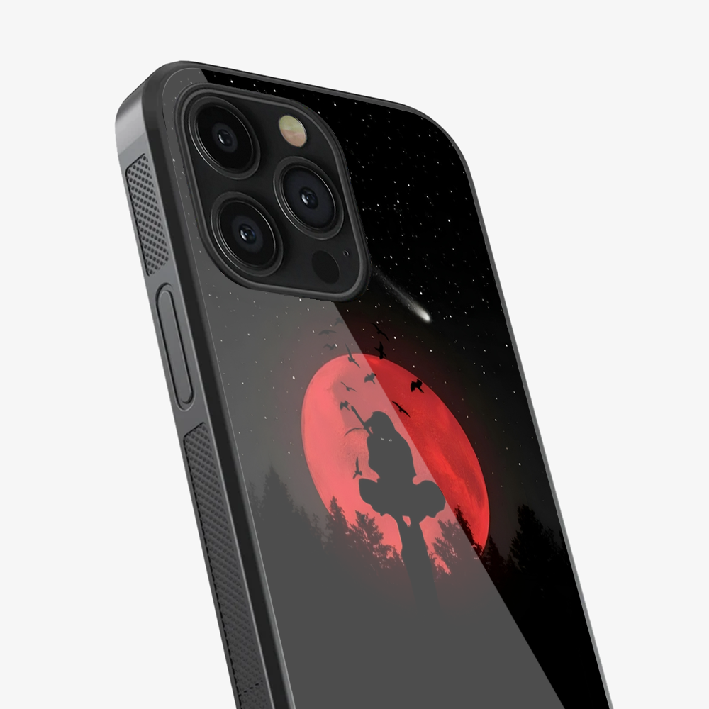 Anime Itachi Over a Moon Phone Case
