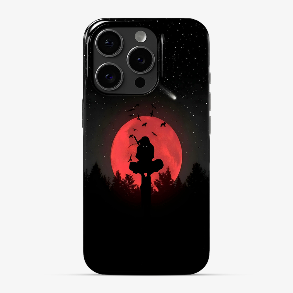 Anime Itachi Over a Moon Phone Case