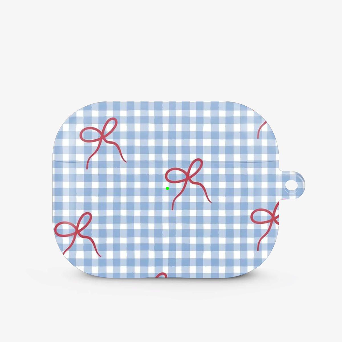 Checkered Bow Airpods Case