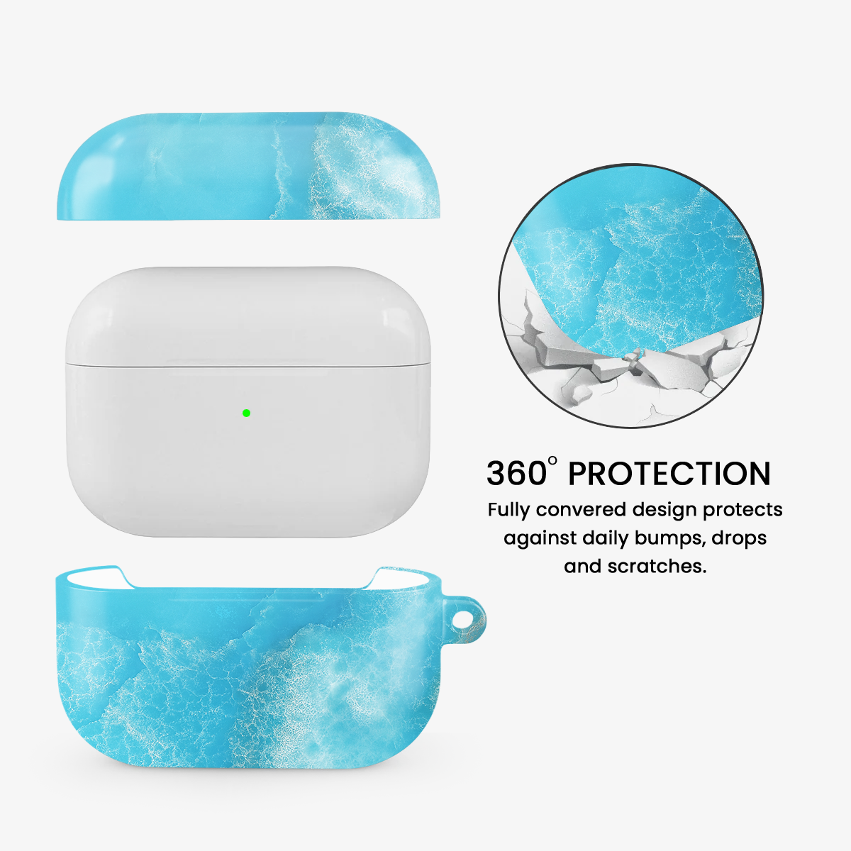 Ocean Waves Airpods Case