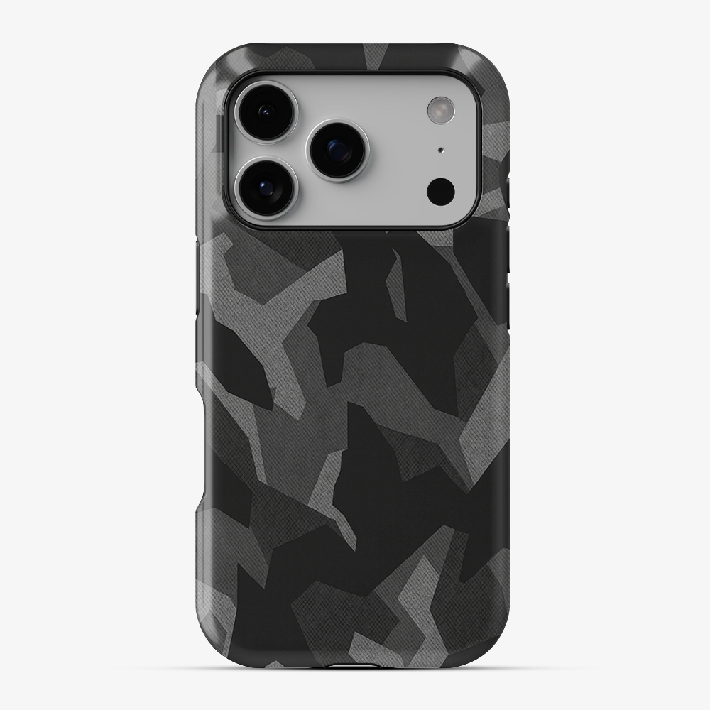 Night Black Camouflage Phone Case