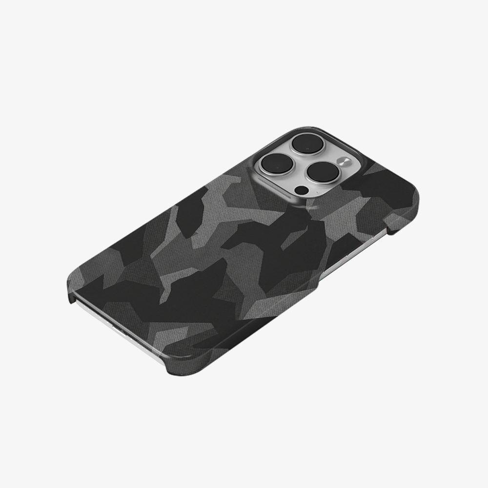 Night Black Camouflage Phone Case