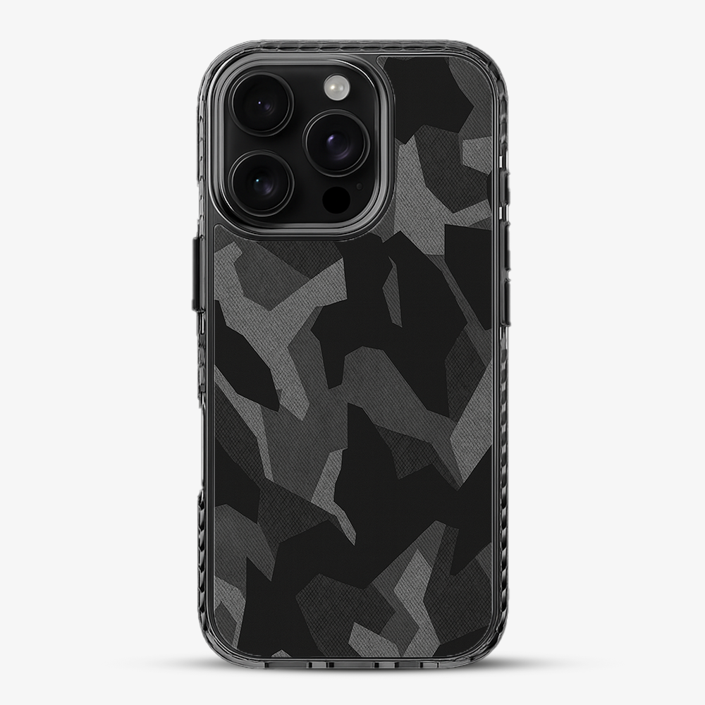 Night Black Camouflage Phone Case