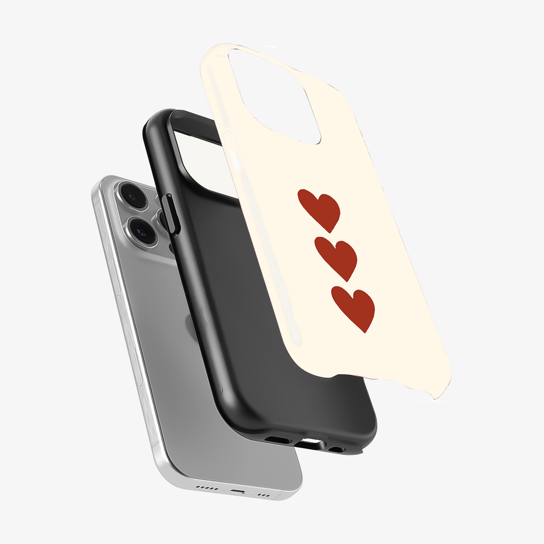 Three Hearts Phone Case