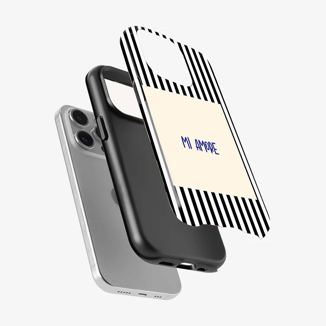 Mi Amore Black Phone Case
