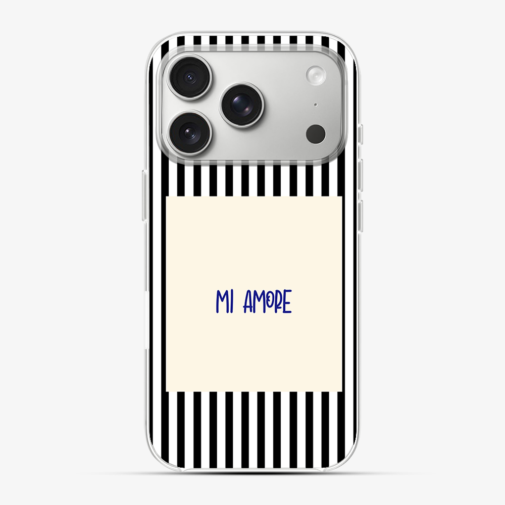 Mi Amore Black Phone Case