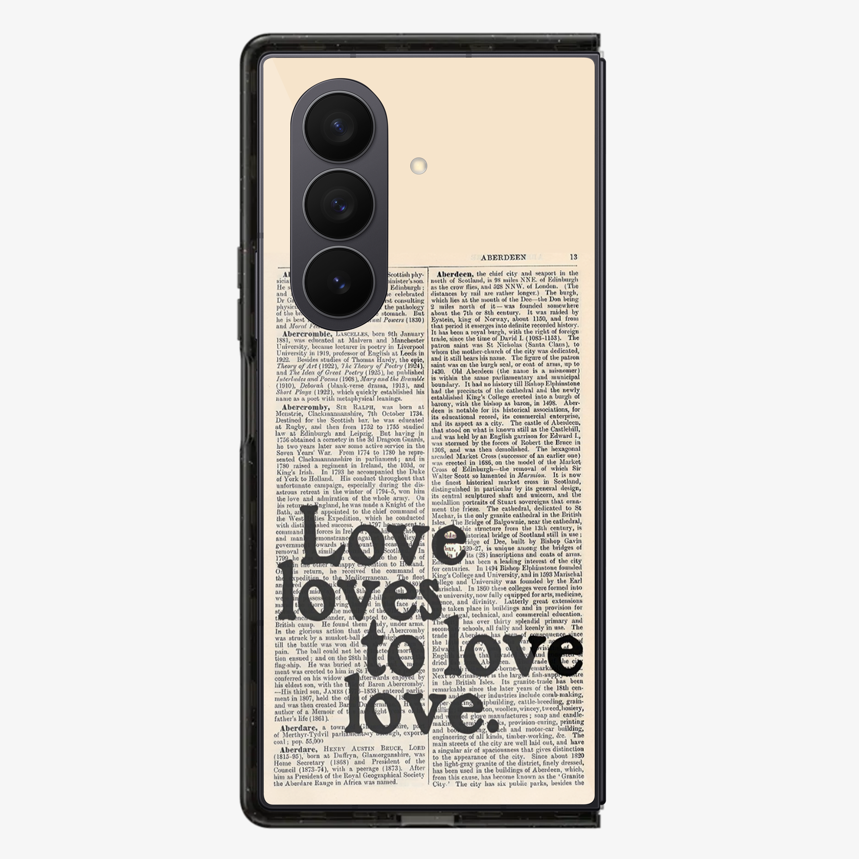 Love Loves to Love Samsung Z Fold Phone Case