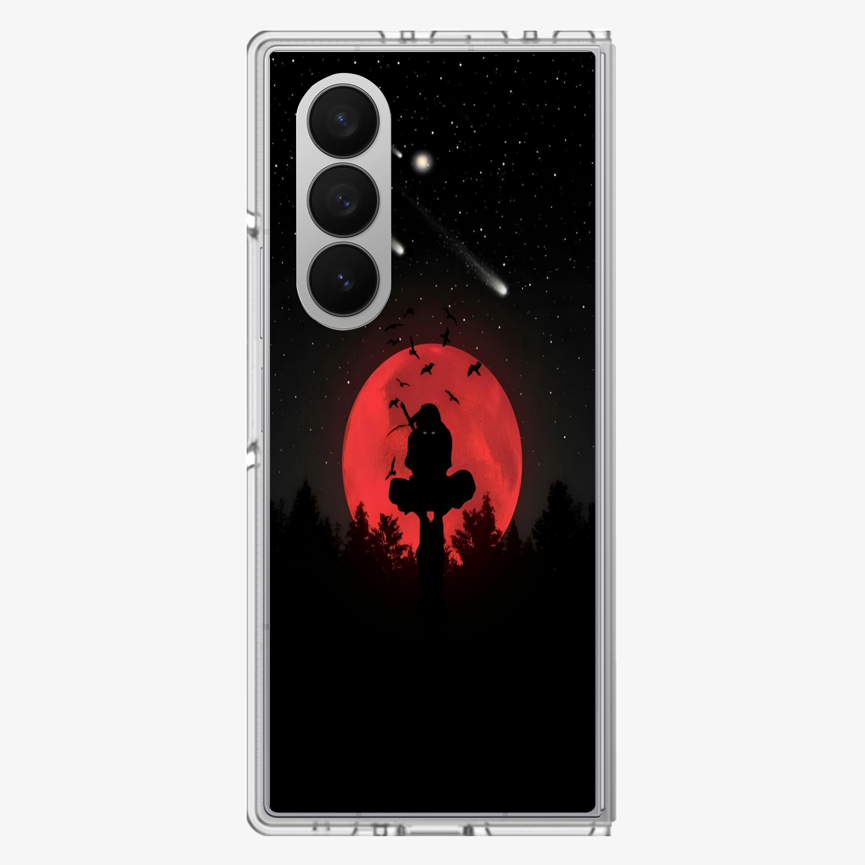 Anime Itachi Over a Moon Samsung Z Fold Phone Case