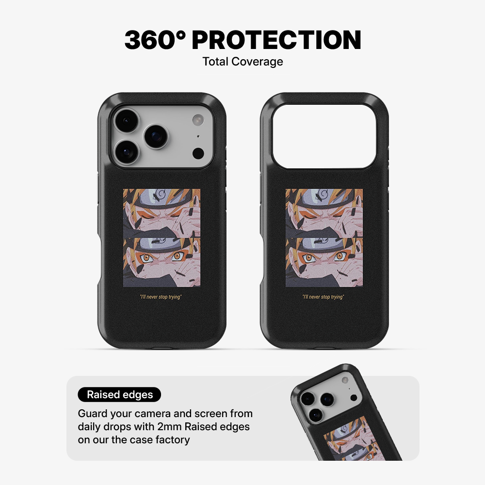 Anime Naruto Never Stop Trying Phone Case