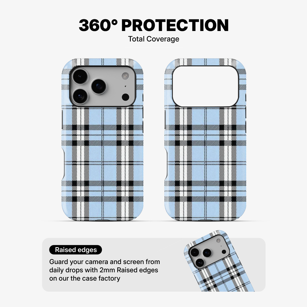 Plaid | Blue Phone Case