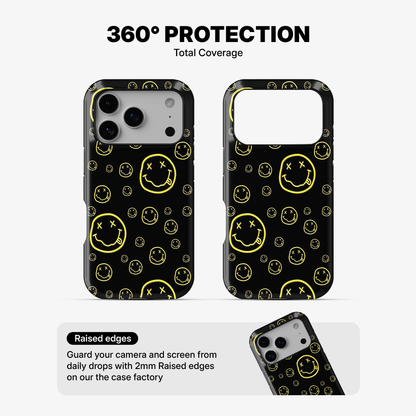Smiley Black Phone Case