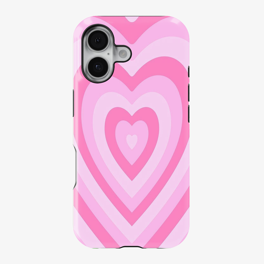 Y2K Pink Hearts Phone Case