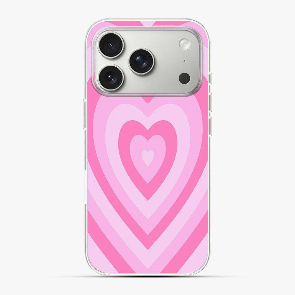 Y2K Pink Hearts Phone Case