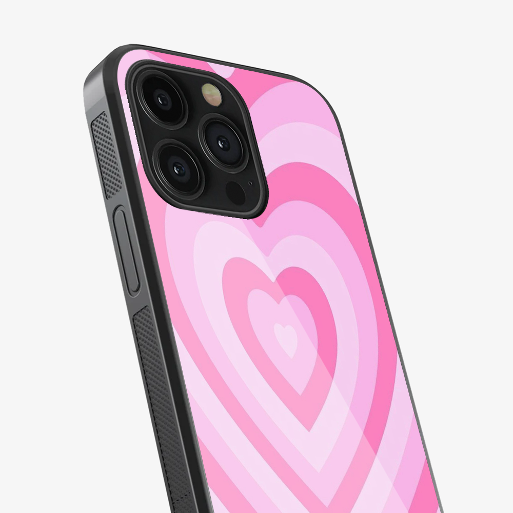 Y2K Pink Hearts Phone Case