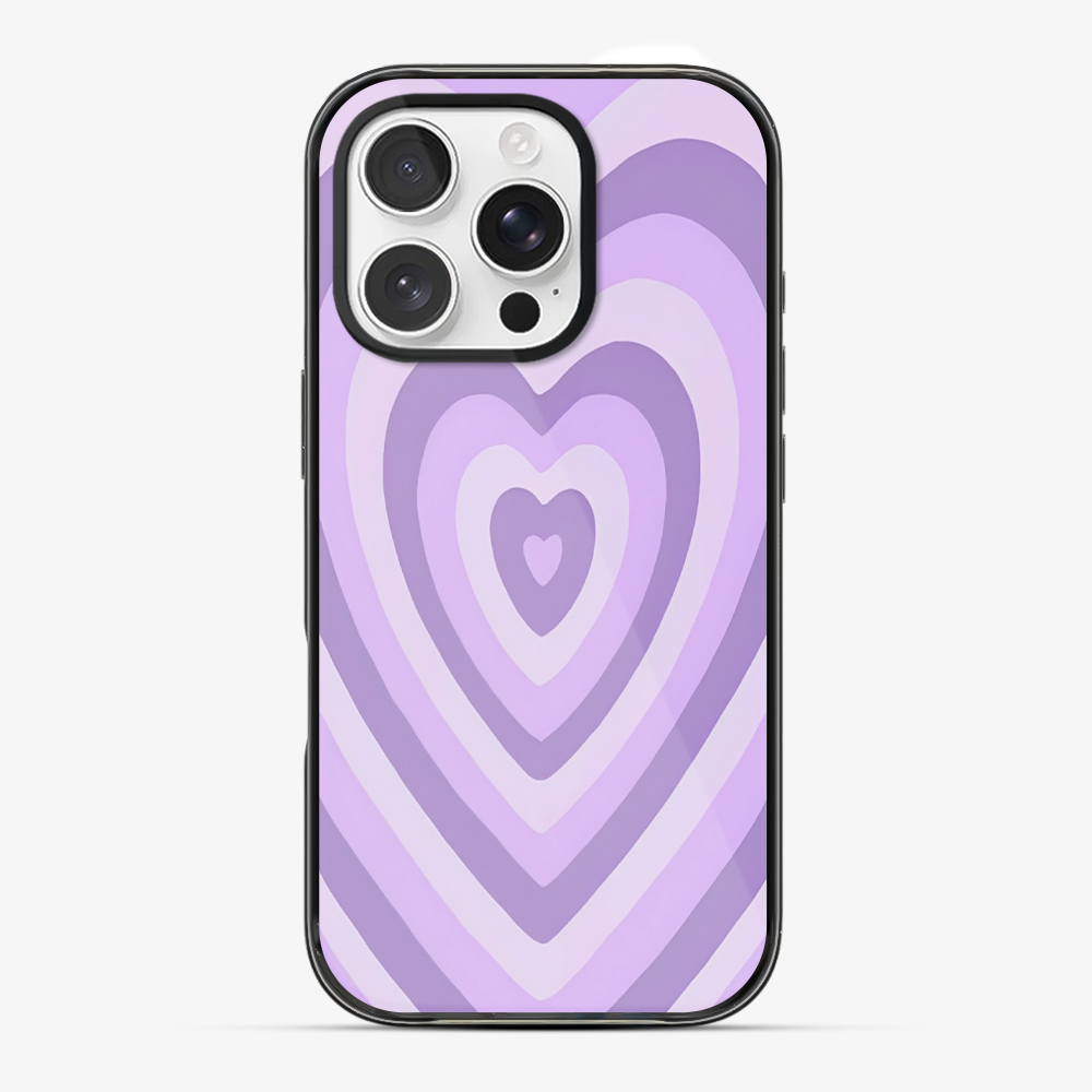 Y2K Purple Hearts Phone Case