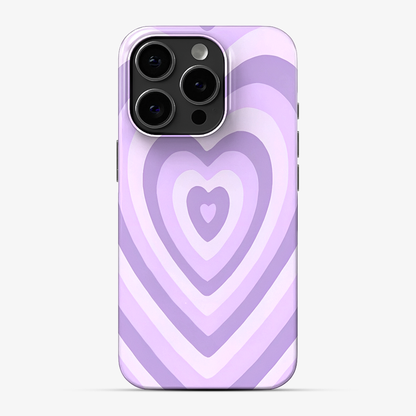 Y2K Purple Hearts Phone Case