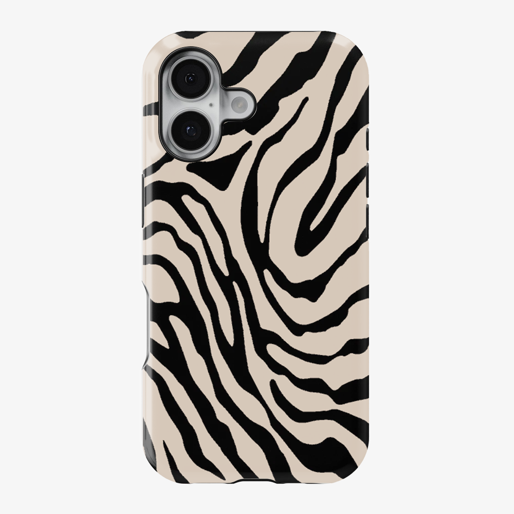 Zebra Phone Case | Tan