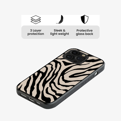 Zebra Phone Case | Tan