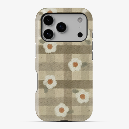 Checkered Flower Phone Case