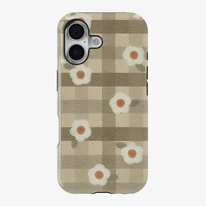Checkered Flower Phone Case